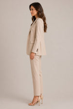 Women’s Long Sleeve Blazer Straight Leg Pants Suit