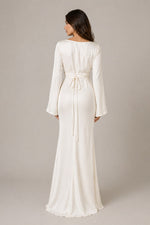 Women’s Long Sleeve Boat Neck Maxi Dress