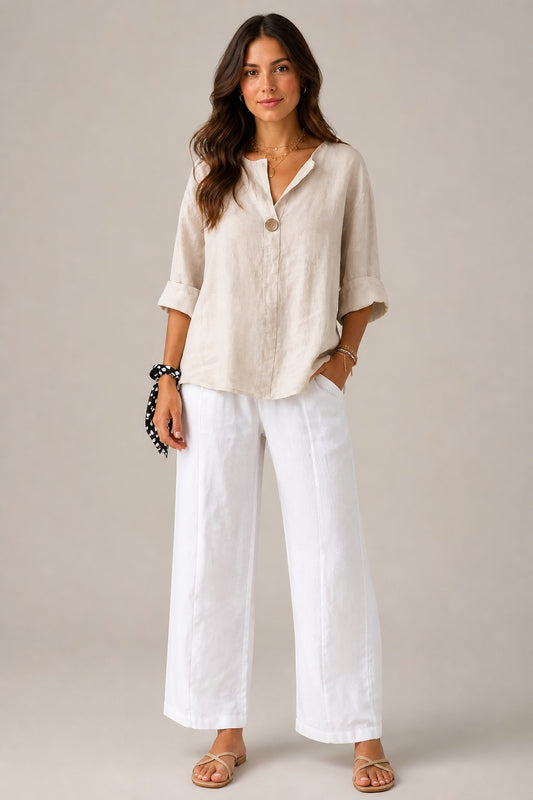 Women’s Long Sleeve Button-Front Shirt