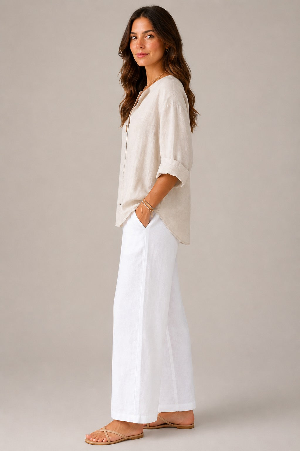 Women’s Long Sleeve Button-Front Shirt