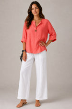 Women’s Long Sleeve Button-Front Shirt
