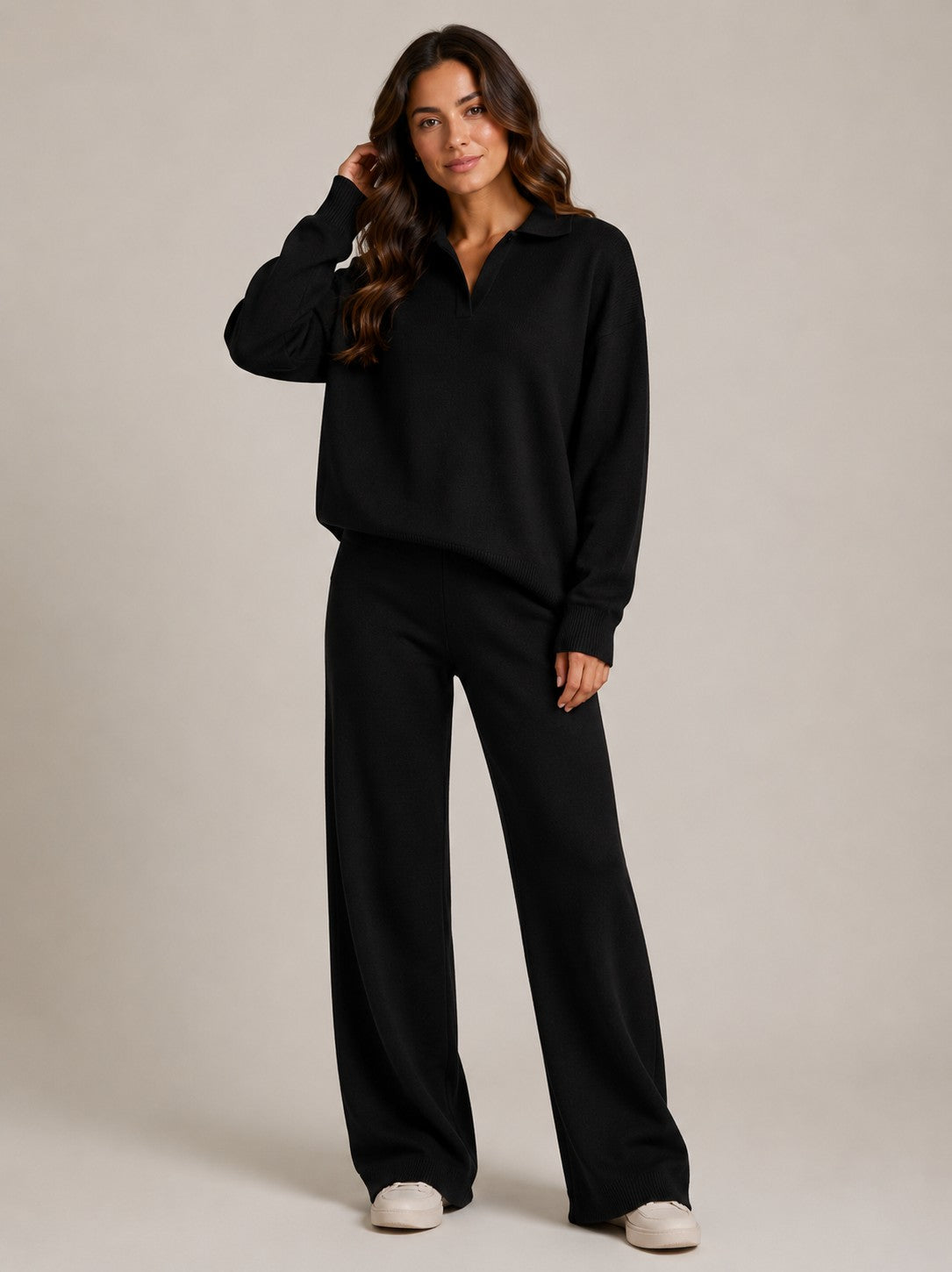 Women's 2 Piece Long Sleeve Lounge Set