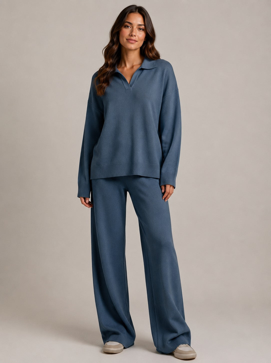 Women's 2 Piece Long Sleeve Lounge Set