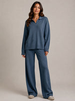 Women's 2 Piece Long Sleeve Lounge Set