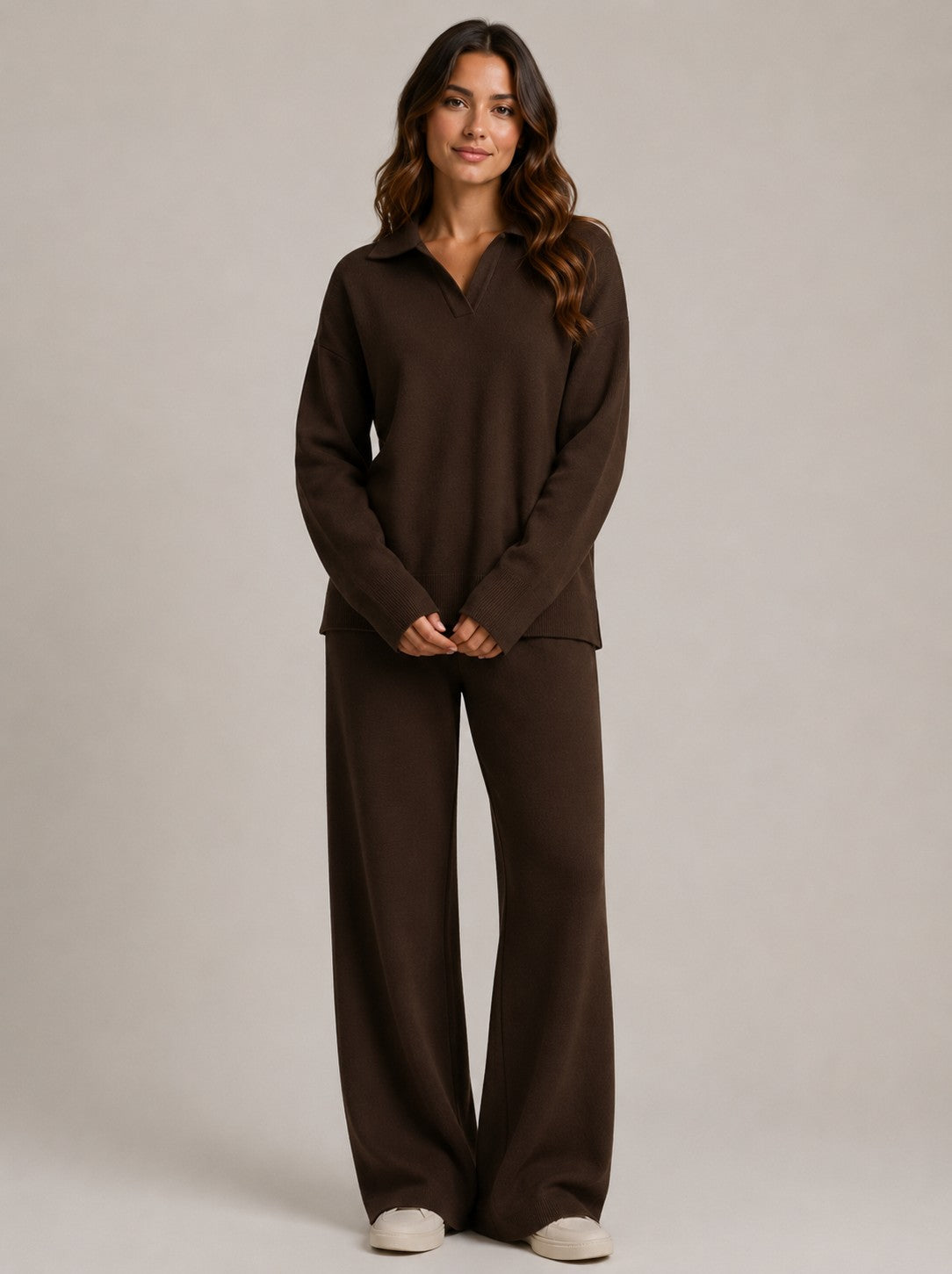 Women's 2 Piece Long Sleeve Lounge Set