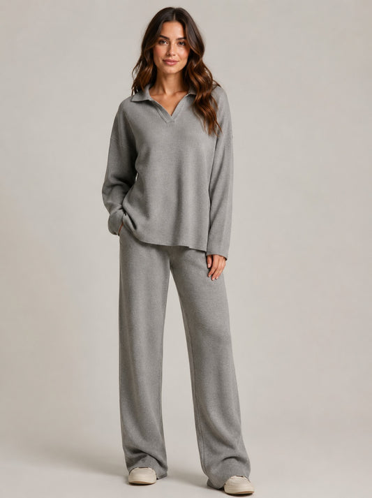 Women's 2 Piece Long Sleeve Lounge Set