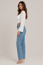 Women’s Long Sleeve Corset Style Blouse