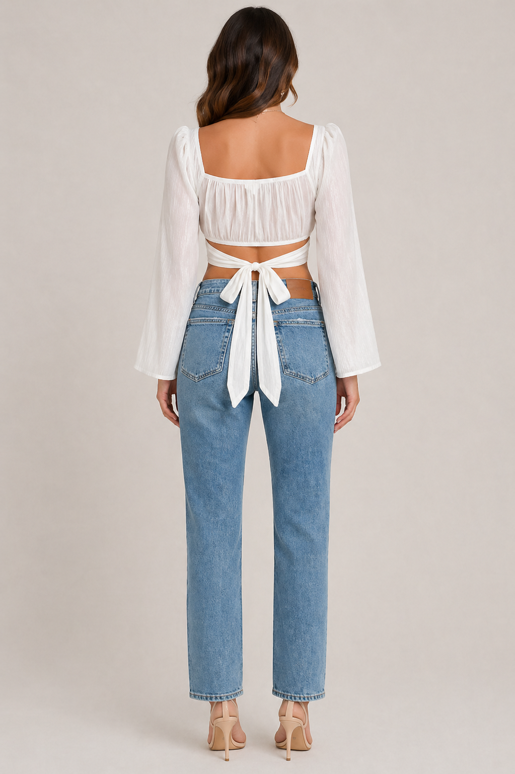 Women’s Long Sleeve Corset Style Blouse