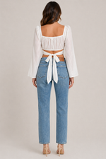 Women’s Long Sleeve Corset Style Blouse