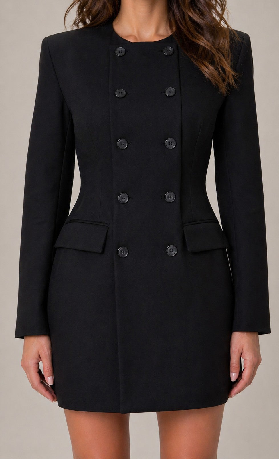 Women’s Long Sleeve Double-Breasted Blazer Dress