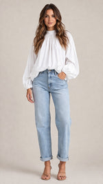 Women’s Long Sleeve High Neck Blouse