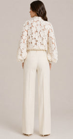 Women’s Long Sleeve High Neck Lace Blouse
