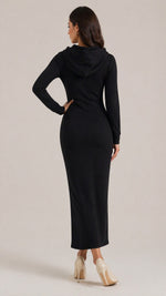 Women’s Long Sleeve Hooded Maxi Dress