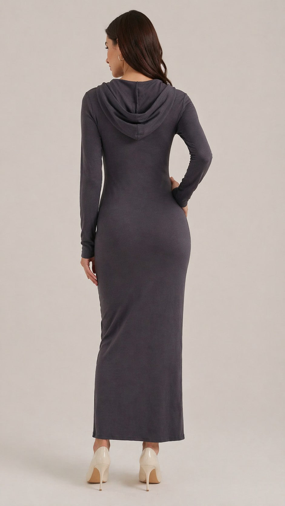 Women’s Long Sleeve Hooded Maxi Dress