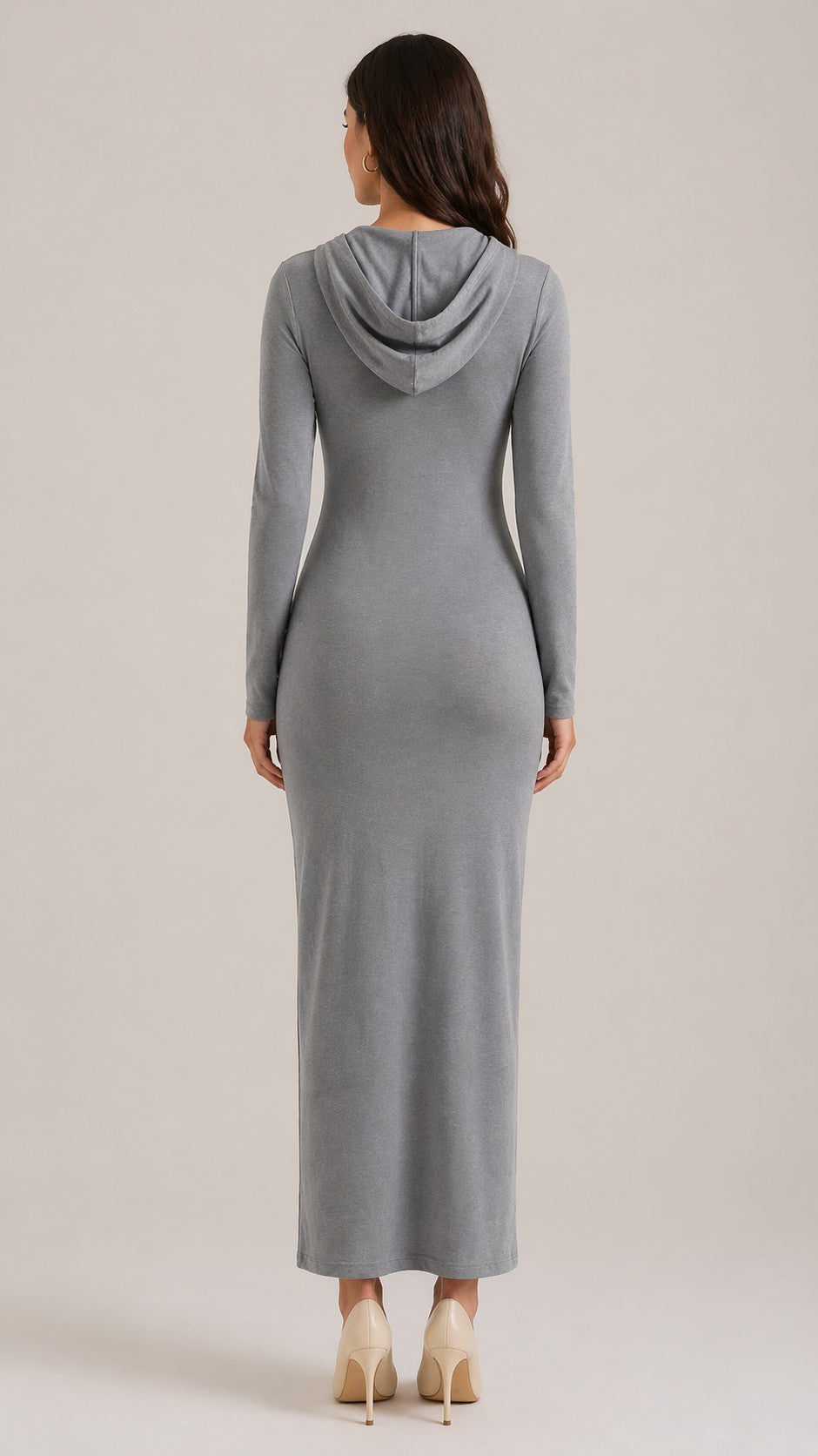 Women’s Long Sleeve Hooded Maxi Dress