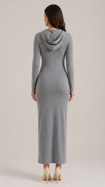 Women’s Long Sleeve Hooded Maxi Dress