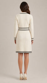 Women’s Long Sleeve Lapel Collar Mini Dress