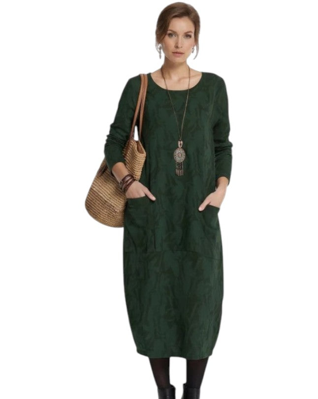 Women's Long Sleeve Pocket Dress