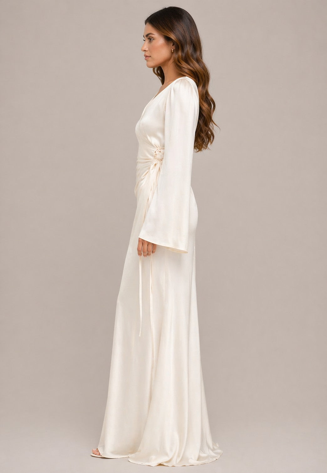 Women’s Long Sleeve Round Neck Maxi Dress