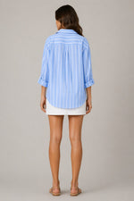 Women’s Long Sleeve Striped Button-Up Shirt
