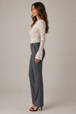 Women’s Long Sleeve V Neckline Lace Top