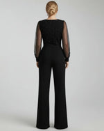Women's Long Sleeves V-Neck Jumpsuit