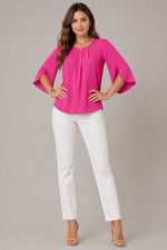 Women’s Loose Fit Flutter Sleeve Blouse