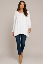 Women’s Loose Fit Long Sleeve Tunic Blouse
