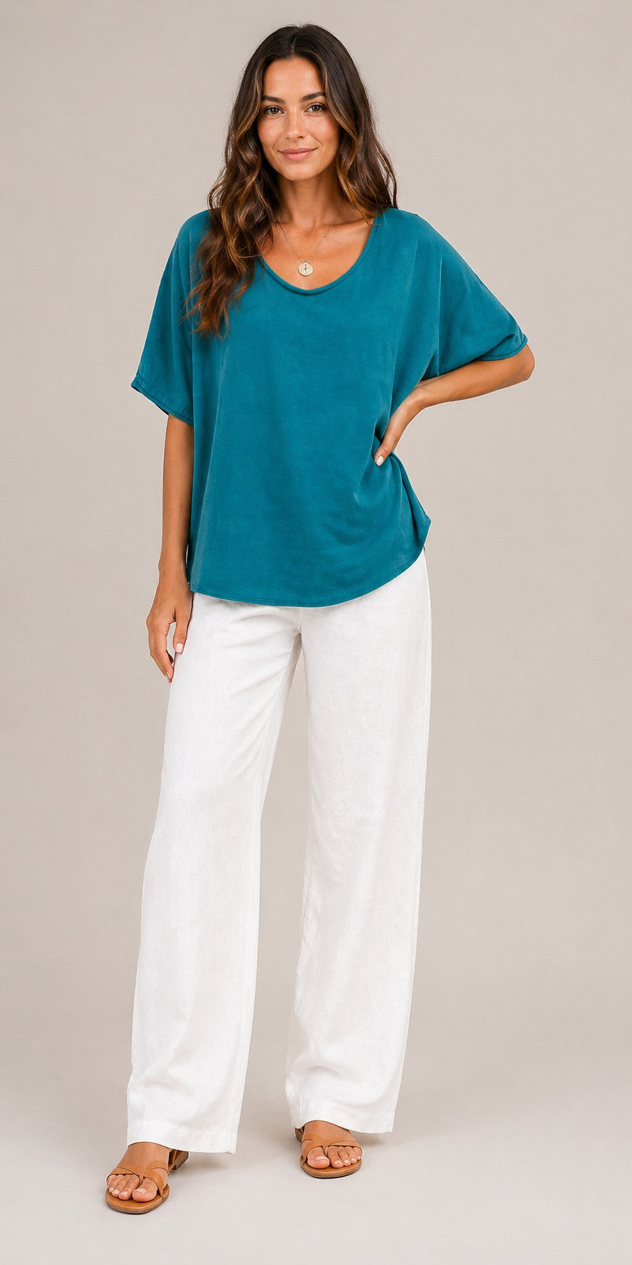 Women’s Loose Fit Short Sleeve Blouse