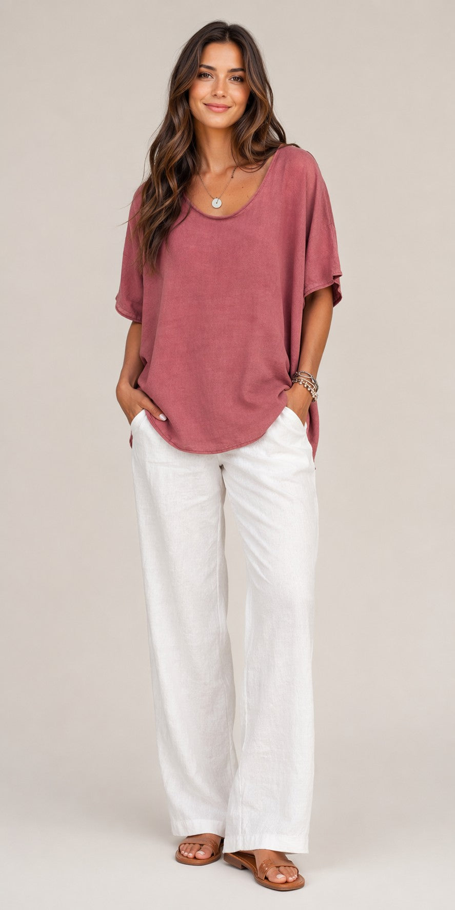 Women’s Loose Fit Short Sleeve Blouse