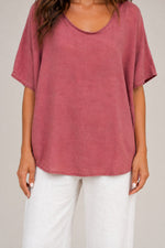 Women’s Loose Fit Short Sleeve Blouse