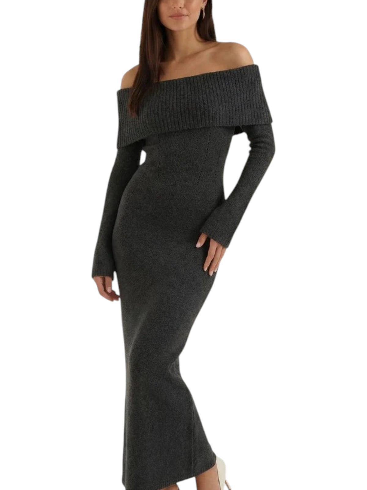 Women's Off Shoulder Long Sleeve Dress