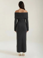 Women's Off Shoulder Long Sleeve Dress