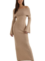 Women's Off Shoulder Long Sleeve Dress