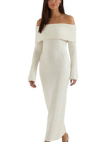 Women's Off Shoulder Long Sleeve Dress