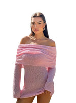 Women's Off Shoulder Long Sleeve Mini Dress
