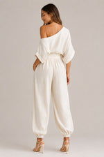 Women’s Off Shoulder Wide Legs Jumpsuit