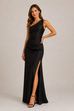 Women’s One-Shoulder Fitted Maxi Dress