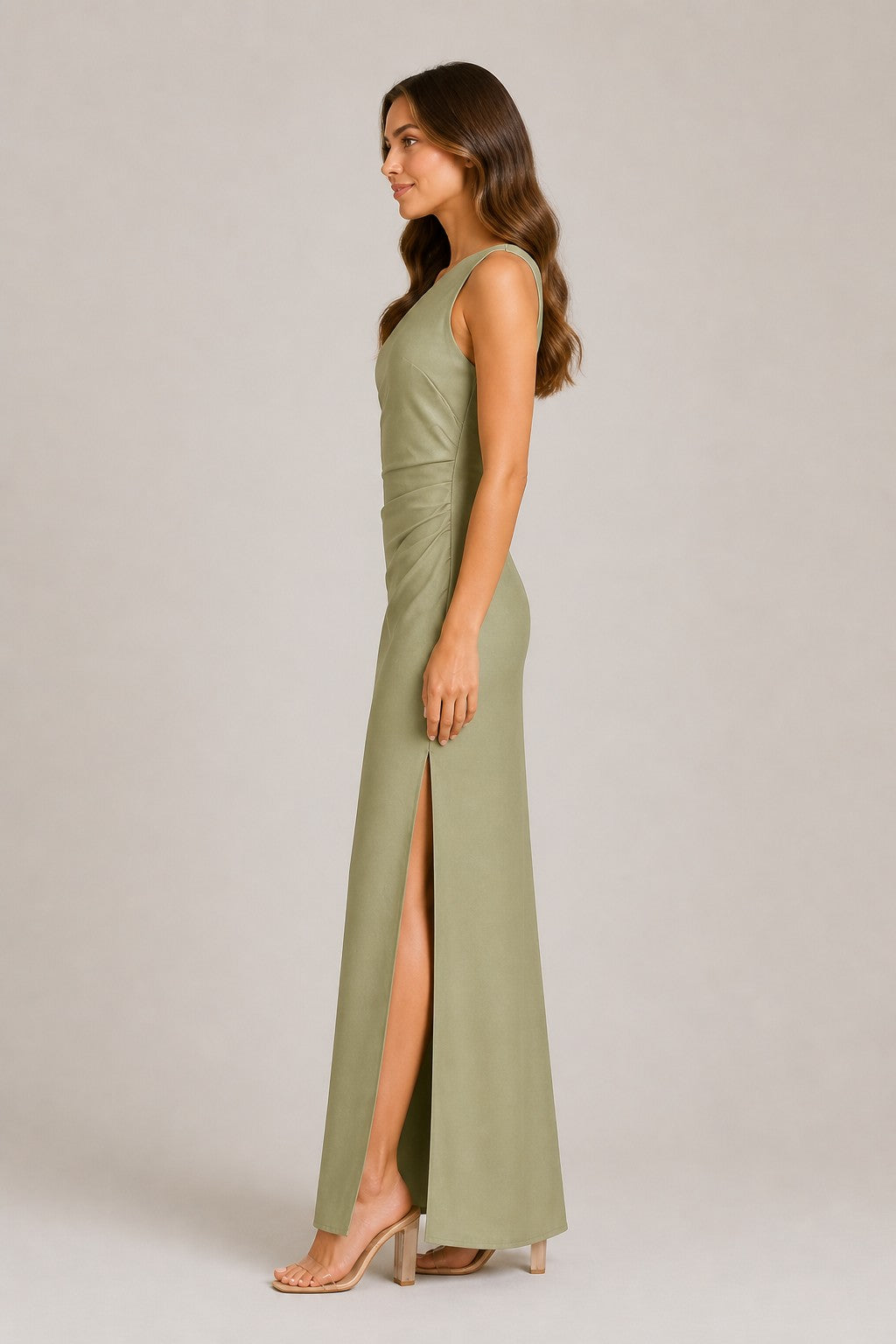 Women’s One-Shoulder Fitted Maxi Dress
