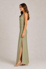 Women’s One-Shoulder Fitted Maxi Dress