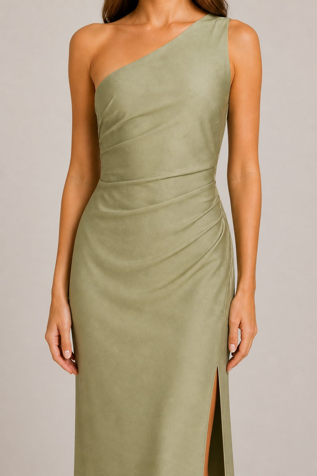 Women’s One-Shoulder Fitted Maxi Dress