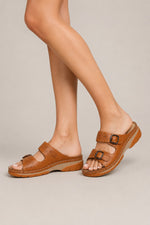 Women’s Open Toe Buckle Straps Slide Sandals