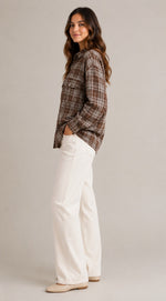 Women's Plaid Button-Front Shirt