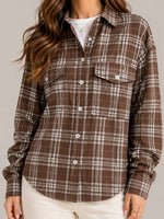 Women's Plaid Button-Front Shirt