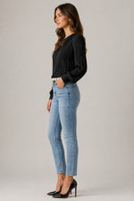 Women’s Pleated Long Sleeve Blouse