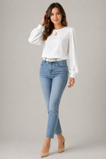 Women’s Pleated Long Sleeve Blouse