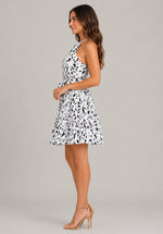 Women's Printed Halter Sleeveless Mini Dress