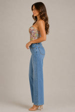 Women’s Printed Strapless Corset Top