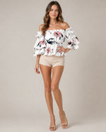 Women’s Quarter Sleeve Off-Shoulder Blouse
