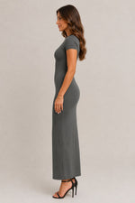 Women's Short Sleeve Bodycon Maxi Dress